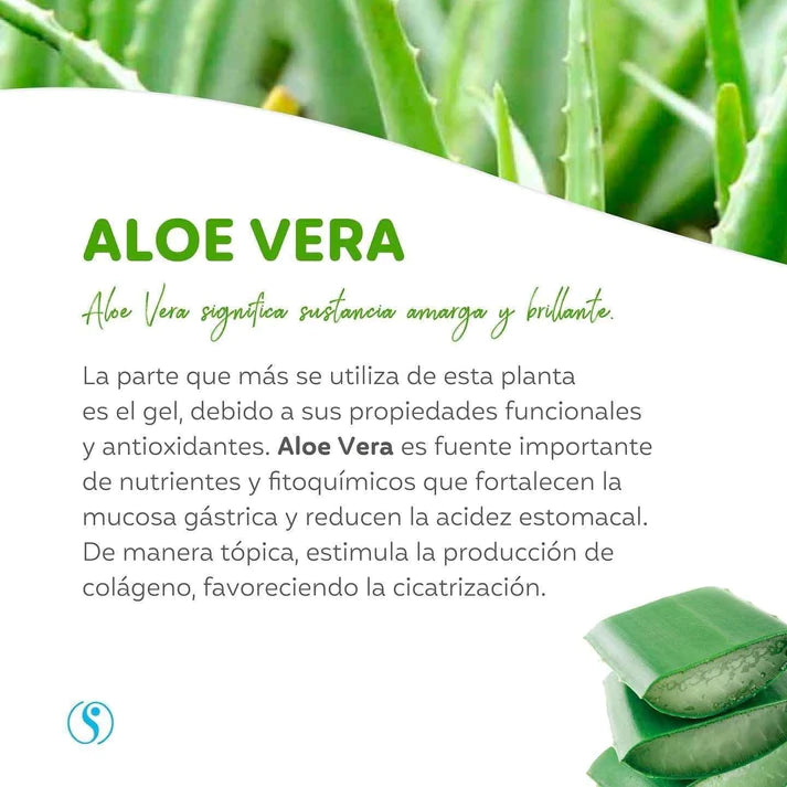 Aloe vera juice with resveratrol and tropical fruits