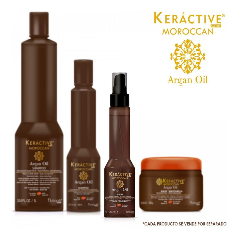 kit keractive Moroco Argan oil shampoo, Argan oil Serum,Argan oil Mask